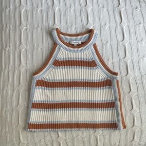 Madewell Striped Knit Tank Top size XXS